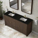 James Martin Gracyn 72" Double Bathroom Vanity, Sable