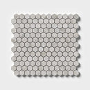 Sky Blue Honed Hexagon 1x1 Marble Mosaics 11 1/2x12 1/4