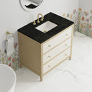 James Martin Celeste 36" Single Bathroom Vanity, Sunwashed Oak with Embossed Shagreen Drawer Fronts