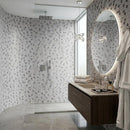 Smoke Honed Hexagon Glass Mosaics 11 3/4x11 1/2