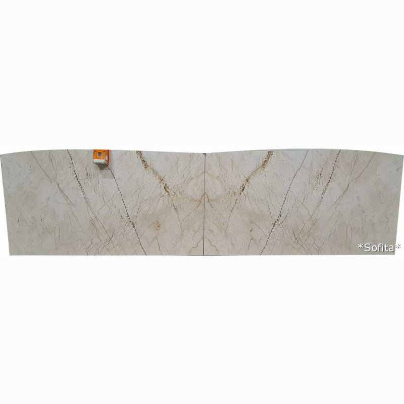 sofita beige marble slabs polished 2 slabs bookmatching product view