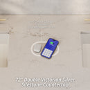James Martin Emmeline 72" Double Bathroom Vanity, Pebble Oak