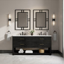 James Martin Lucian 72" Double Bathroom Vanity, Carbon Oak