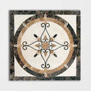 Square Aluminum Backed Multi Finish Primavera Marble Medallions 36
