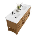 James Martin Malibu 72" Double Bathroom Vanity, Amber Birch