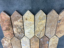 Scabos Travertine Strada Design on 12" x 12" Mesh Mosaic Tile