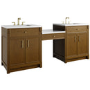 James Martin Bellshire 84" Double Bathroom Vanity, Honey Oak