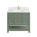 James Martin Breckenridge 36" Single Bathroom Vanity, Smokey Celadon