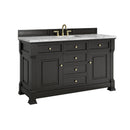 James Martin Brookfield 60" Single Bathroom Vanity, Black Onyx