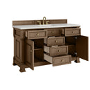 James Martin Brookfield 60" Single Bathroom Vanity, Pecan