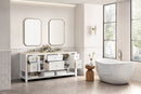 James Martin Breckenridge 72" Double Bathroom Vanity, Bright White
