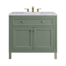 James Martin Chicago 36" Single Bathroom Vanity, Smokey Celadon