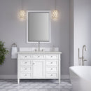 James Martin Brittany 48" Single Bathroom Vanity, Bright White