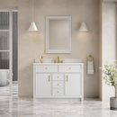 James Martin Bellshire 48" Single Bathroom Vanity, Bright White