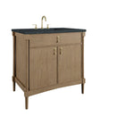 James Martin Kinnsden 36" Single Bathroom Vanity, Weathered Oak