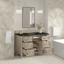 James Martin Lorelai 48" Single Bathroom Vanity, Whitewashed Oak