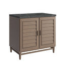 James Martin Portland 36" Single Bathroom Vanity, Whitewashed Walnut