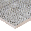 Tektile Crosshatch Gray 12"x24" Glazed Porcelain Floor and Wall Tile MSI Collection NTEKCROGRA1224 Product Shot One Tile Profile View