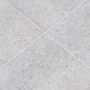 terrazo glacier porcelain pavers 24x24in matte floor tile LPAVNTERGLA2424 4 tiles angle view