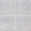 terrazo glacier porcelain pavers 24x24in matte floor tile LPAVNTERGLA2424 4 tiles top view