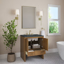 James Martin Hudson 30" Single Bathroom Vanity, Honey Oak