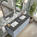 James Martin Breckenridge 60" Double Bathroom Vanity, Serenity Blue