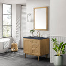 James Martin Laurent 36" Dual Mount Single Bathroom Vanity, Light Natural Oak