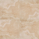 tierra beige travertine look porcelain pavers 24x24in matte floor tile LPAVNTIEBEI2424 4 tiles top view