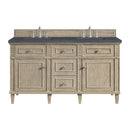 James Martin Lorelai 60" Double Bathroom Vanity, Whitewashed Oak