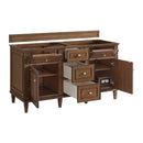 James Martin Lorelai 60" Double Bathroom Vanity, Mid-Century Walnut
