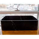 Toros Black Marble Above Vanity Rectangular Bathroom Sink Polished (W)13.5" (L)21.5" (H)6" angle view