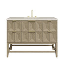 James Martin Emmeline 48" Single Bathroom Vanity, Pebble Oak