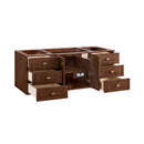 James Martin Amberly 60" Dual Mount Single Bathroom Vanity, Mid-Century Walnut