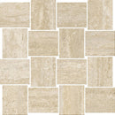 Trail Vein Cut Beige Bullnose Travertine Look Porcelain Moldings 3x24