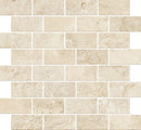 Trail Cross Cut Ivory Mosaic J Travertine Look Porcelain Mosaics 12x12