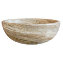 Traonyx Travertine Onyx Natural Stone Vessel Sink (D)16" (H)6"