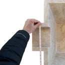 Aspendos Travertine Natural Stone Pool Square Cascade Water Bowl