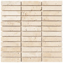 travertine mosaic 1x4 15000736 light tumbled product shot