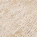 travertine mosaic 1x4 brick 15000734 light tumbled product shot angle
