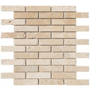 travertine mosaic 1x4 brick 15000734 light tumbled product shot