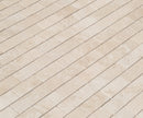 travertine mosaic 2x4 10096615 beige honed filled product shot multiple tiles angle closeup