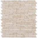 travertine mosaic interlocking pattern 10096618 honed product shot 4 tiles topview