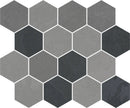 Trek Multicolor Slate Mix Mosaic D Porcelain Mosaics 12x10