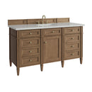 James Martin Brittany 60" Single Bathroom Vanity, Pecan