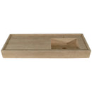 Handmade Travertine Bathroom Sink Beige Rectangular Wall Mounted