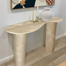 troia light travertine console house entrance W15 L48 H36 roomscene