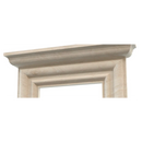 Light Travertine Modern Hand Carved Natural Stone Fireplace Surround 5 Piece Modular