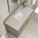 James Martin Lorelai 48" Single Bathroom Vanity, Whitewashed Oak