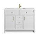 James Martin Bellshire 48" Single Bathroom Vanity, Bright White
