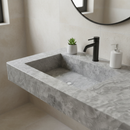 Tundra Gray Marble Wall-mount Vanity Top Sink (W)20" (L)48"